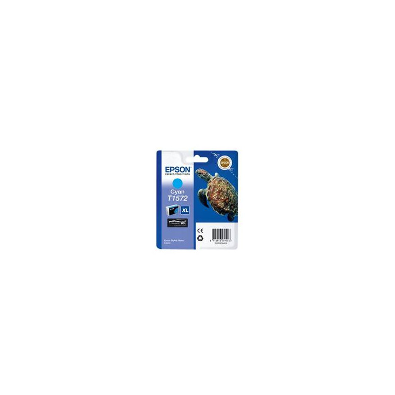 Cartucho tinta epson t157240 cian  photo r3000 - c13t15724010 -  tortuga