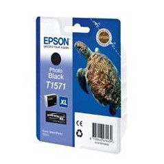 Cartucho tinta epson t157140 negro foto para epson photo r3000 - c13t15714010 -  tortuga