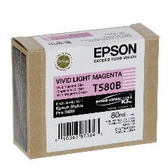 Cartucho tinta epson t580b magenta vivo claro 80ml stylus pro 3880
