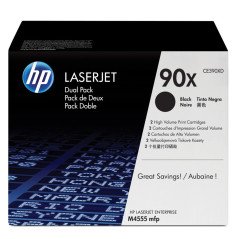 HP Confezione da 2 cartucce originali di Toner nero ad alta capacità LaserJet 90X