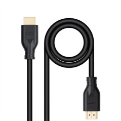 Cable hdmi v2 nanocable 1.m negro -  macho - macho 4k@60hz 18gbps ccs