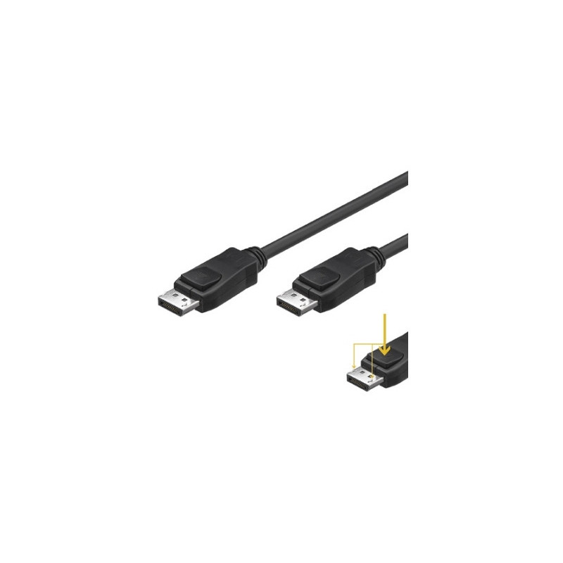 Cable ewent displayport 1.2 - 4k - 60hz - a - a awg28 - 2m Cable ewent displayport 1.2 - 4k - 60hz - a - a awg28 - 2m