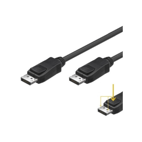 Ewent EC1401 DisplayPort cable 78.7" (2 m) Black