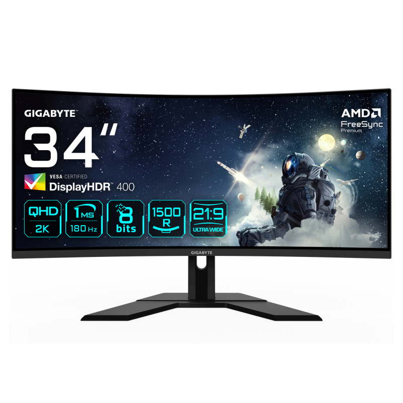 Monitor gaming gigabyte g34wqcp 34 pulgadas 3440x1440 va 1500r