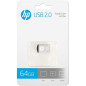 Memoria usb 2.0 hp v222w 64gb plata