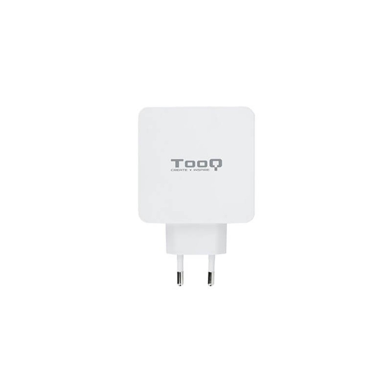 Cargador doble usb tipo c pd + usb tipo a qc3.0 tooq blanco usb tipo c pd - usb tipo a qc3.0 - 48w -  blanco