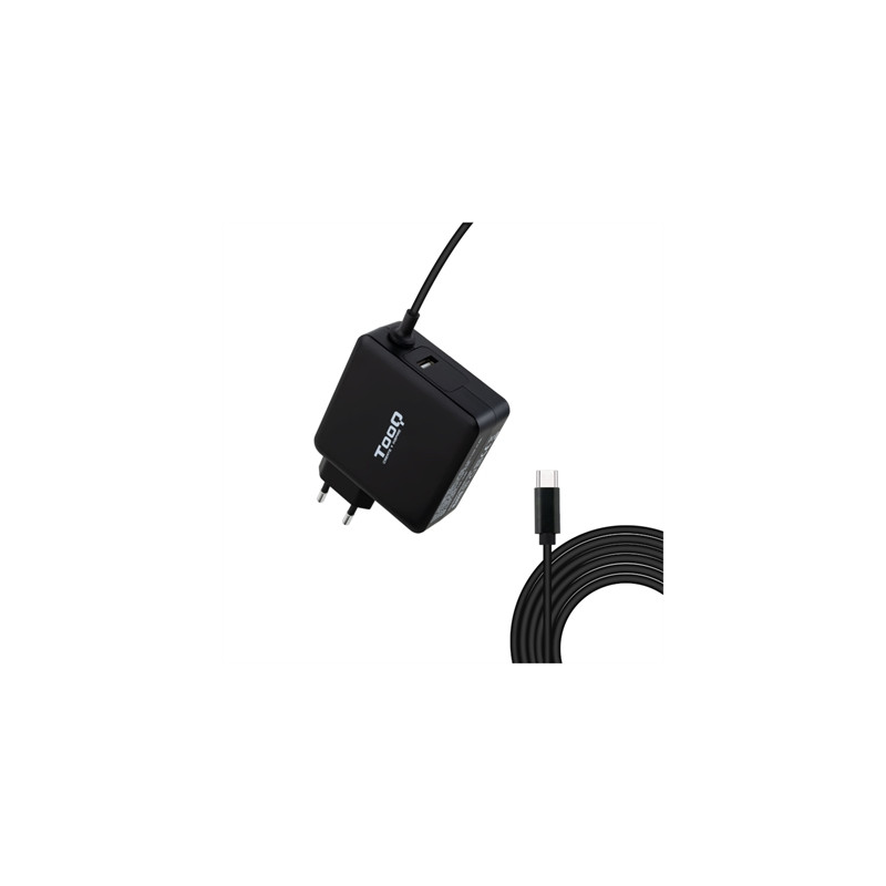 Cargador portatil tooq tqlc - usbc90pd 90w usb tipo c negro
