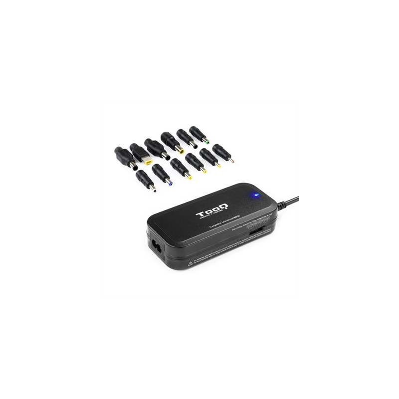 Cargador portatil universal tooq tqlc - 90bs02m 90w 1 x usb 12c negro