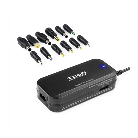 Cargador portatil universal tooq tqlc - 90bs02m 90w 1 x usb 12c negro