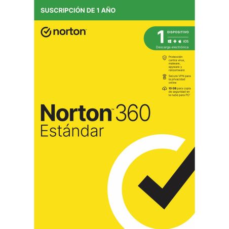 Antivirus norton 360 standard 10gb espaol 1 usuario 1 dispositivo 1 ao caja generic rsp mm gum