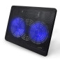 Soporte - base refrigeracion para ordenador portatil ewent ew1256 - 2 ventiladores - hasta 17 pulgadas