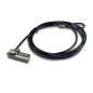 Cable de seguridad coneptronic para portatiles 1.8m combinacion