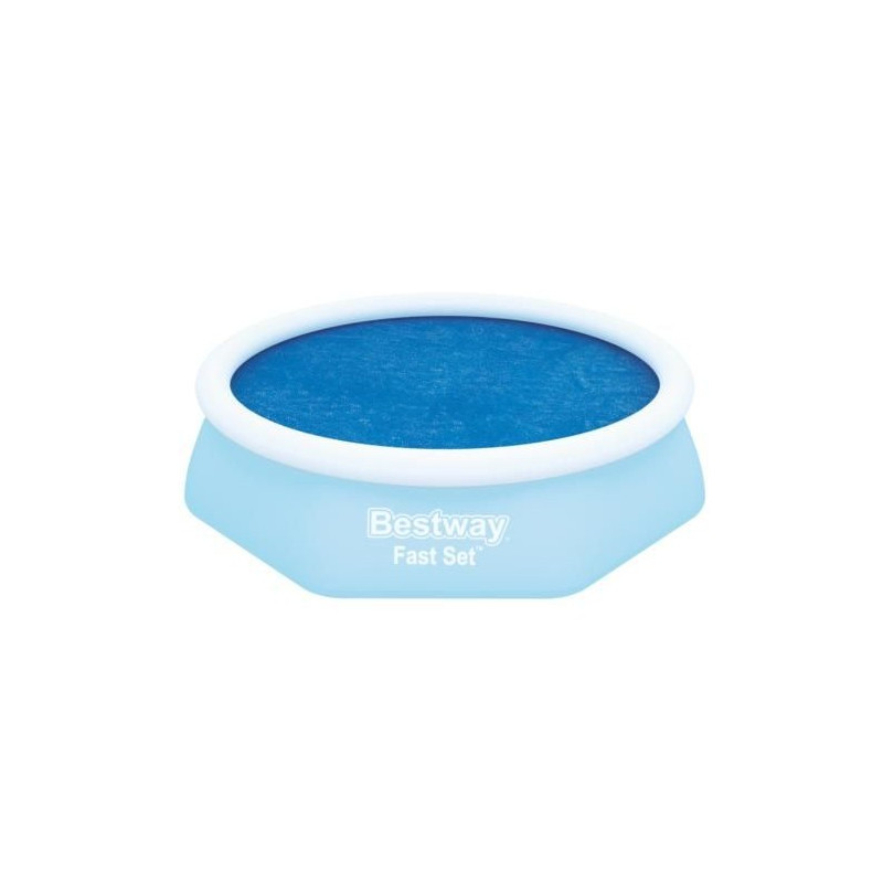 Bestway 58060 -  cobertor solar azul para piscinas de 8' x 26 pulgadas - 2.44m x 66 cm