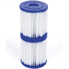 Bestway 58093 -  filtro de agua tipo i para depuradora de cartucho 1.249 litros - hora blanco 8 x 8 x 18 cm