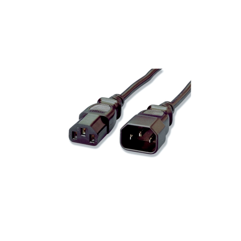 Cable alargo alimentacion equip iec macho -  hembra 1.8m