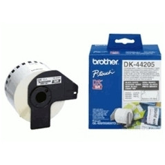 Etiquetas cinta continua brother dk44205 papel blanca removible dk44205 12mm ql - 560 ql - 570 ql - 580n ql - 1050 ql - 1060n