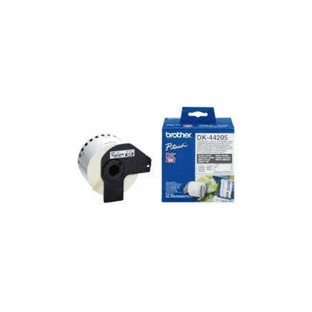 Etiquetas cinta continua brother dk44205 papel blanca removible dk44205 12mm ql - 560 ql - 570 ql - 580n ql - 1050 ql - 1060n