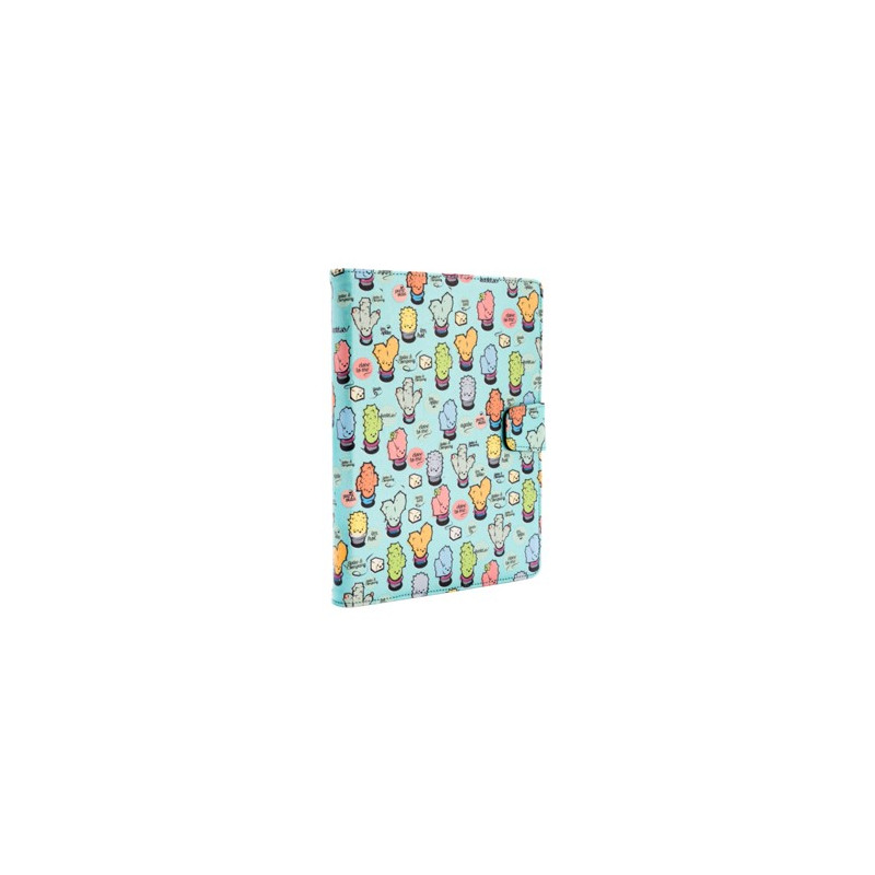 Funda universal rotatory 360 silver ht para tablet 9 - 10.1 pulgadas cactoos green metal