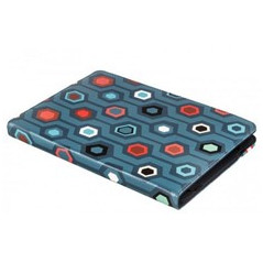 Funda bookcase universal silver ht + protector de pantalla