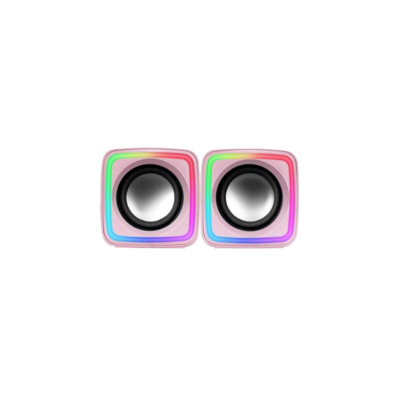 Altavoces mars gaming mscubep premium 8w rosa