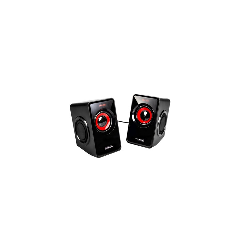 Altavoces mars gaming ms1 2.0 negro - rojo