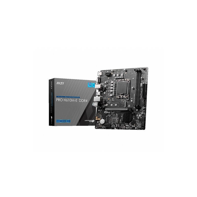 Placa base msi 1700 pro h610m - e ddr4 atx -  2x ddr4 -  4x sata3 -  2x usb 3.2 -  4x usb 2.0 911 - 7d48 - 007