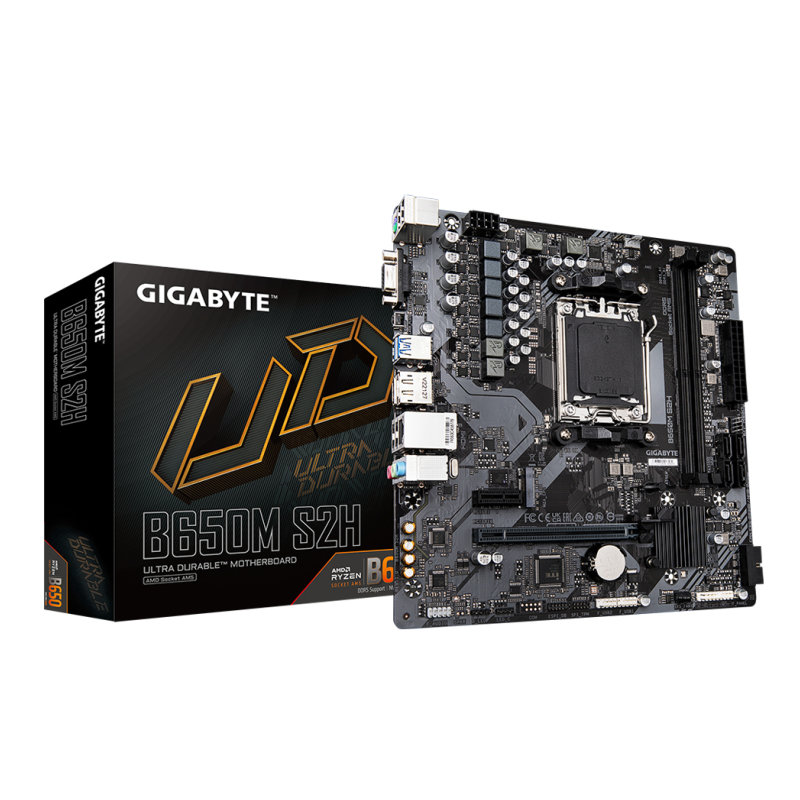 Placa base gigabyte b650m s2h 1.1 am5 matx 2xddr5