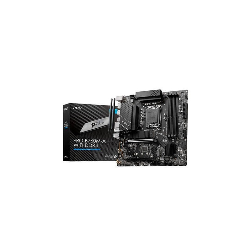 Placa base msi 1700 pro b760m - a wifi atx -  4x ddr4 -  4x sata 6gb - s -  8x usb 3.2 -  1x usb tipo c 911 - 7d99 - 001