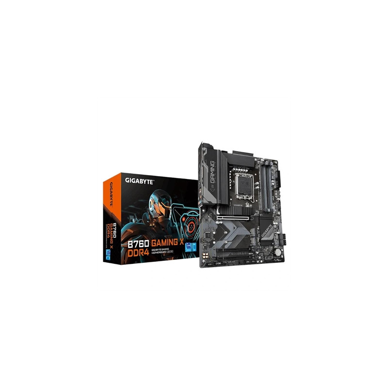 Placa base gigabyte b760 gaming x ddr4 atx -  4x ddr4 -  4x sata3 -  3x usb 3.2 -  1x usb tipo c -  5x usb 2.0