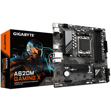 Placa base gigabyte a620m juego x am5 matx 4xddr5