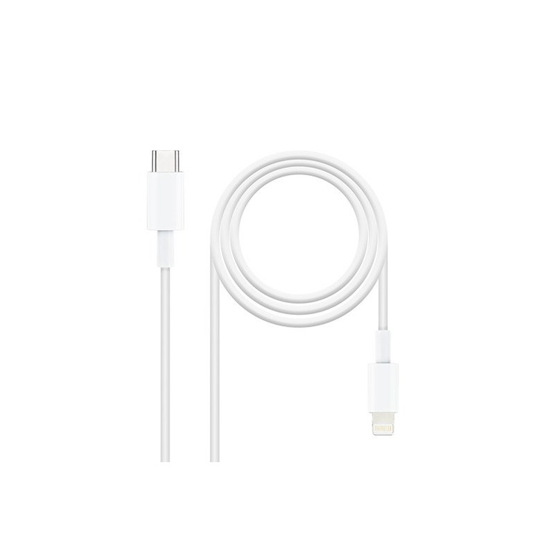 Cable lightning a usb tipo c nanocable 50cm -  macho - macho