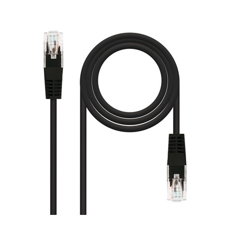 Latiguillo cable red utp cat.6 rj45 nanocable 2m negro