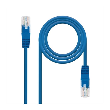 Latiguillo cable red utp cat.6 rj45 nanocable 0.30m azul