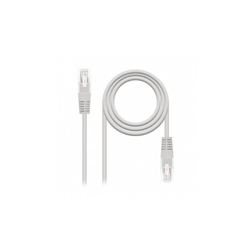 Cable red nanocable latiguillo rj45 utp cat6 10m gris