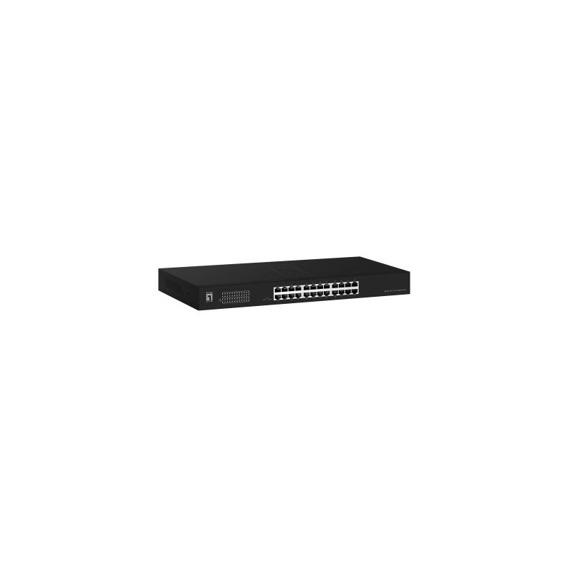 Switch no gestionable level one geu - 2431 24 puertos gigabit rack 19 pulgadas