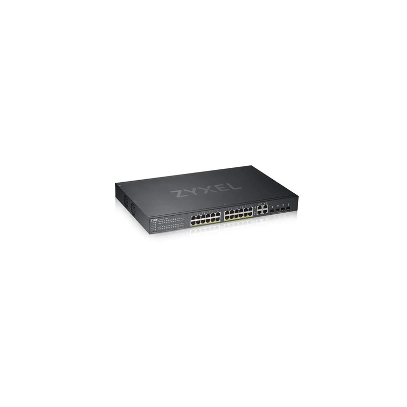Switch 28 puertos zyxel gs192024hpv2 - eu0101f 24 puertos gigabit ethernet 4 puertos sfp