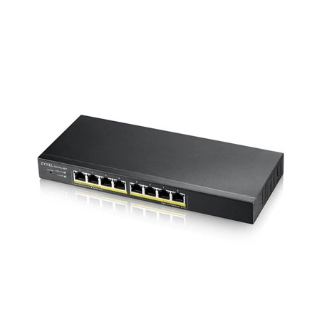 Switch 8 puertos zyxel gs1915 - 8ep gigabit ethernet poe 60w nebula