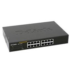 Switch 16port 10 - 100 - 1000 gibabit metal copper desktop switch d - link