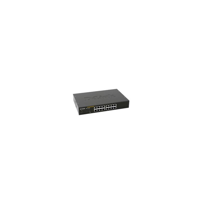 Switch 16port 10 - 100 - 1000 gibabit metal copper desktop switch d - link