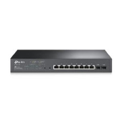 Switch 8 puertos 10 - 100 - 1000 poe 150w +2 sfp gestion l2+ tp - link