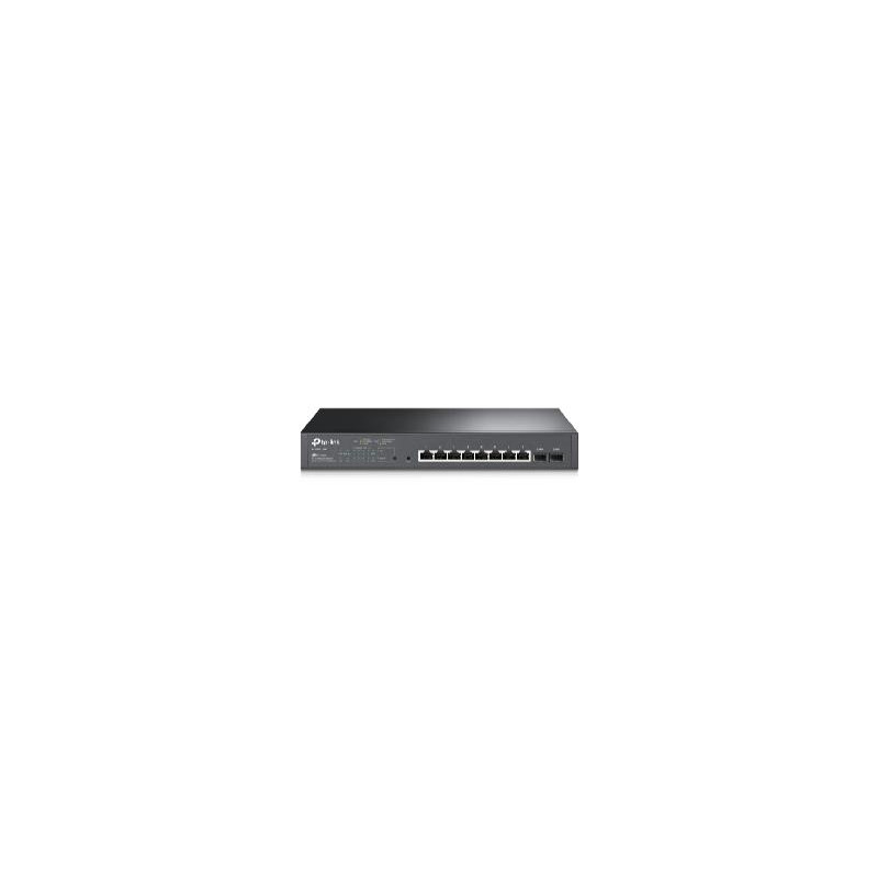 Switch 8 puertos 10 - 100 - 1000 poe 150w +2 sfp gestion l2+ tp - link
