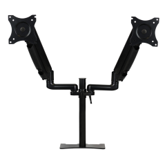 Brazo articulado soporte doble monitor ajustable 27 pulgadas vesa 75 x 75 - 100 x 100