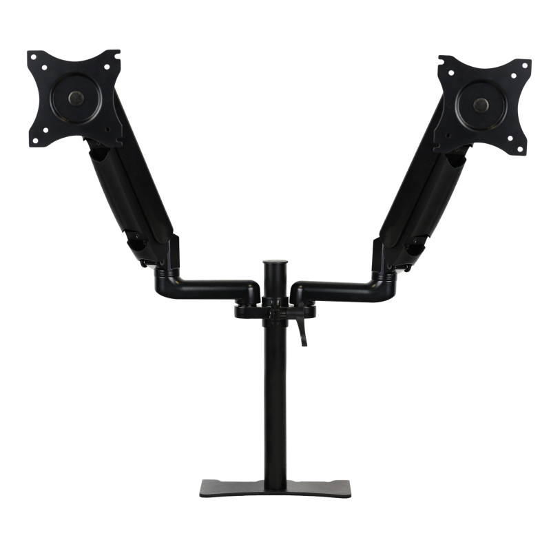 Brazo articulado soporte doble monitor ajustable 27 pulgadas vesa 75 x 75 - 100 x 100