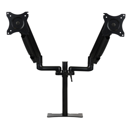Brazo articulado soporte doble monitor ajustable 27 pulgadas vesa 75 x 75 - 100 x 100