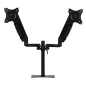 Brazo articulado soporte doble monitor ajustable 27 pulgadas vesa 75 x 75 - 100 x 100