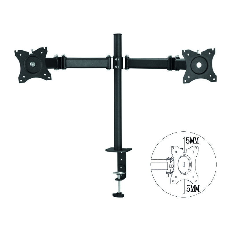 Soporte doble monitor 100 x 100 hasta 27 pulgadas
