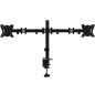 Soporte pantalla equip para mesa dos brazos 2 pantallas  13 pulgadas - 27 pulgadas  de brazo   inclinable  y giratorio 360 max. 