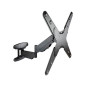 Soporte tv - monitor tooq 23 pulgadas - 55 pulgadas giratorio - inclinable negro vesa max 400x400 -  inclinable 5 - 15 -  girabl