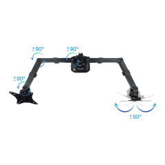 TooQ DB1802TN-B monitor mount   stand 27" Desk Black