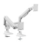 Soporte mesa equip vesa hasta 35 pulgadas 100x100 max 20kg doble pantalla blanco